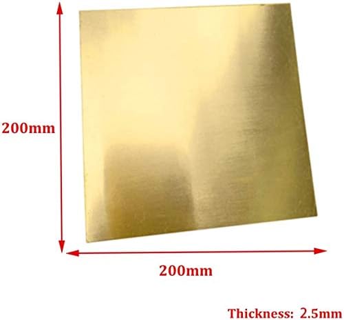 SYZHIWUJIA metalna bakrena folija bakarni lim 200mmx200mmx2. 5mm za rukotvorine emajl ili električne