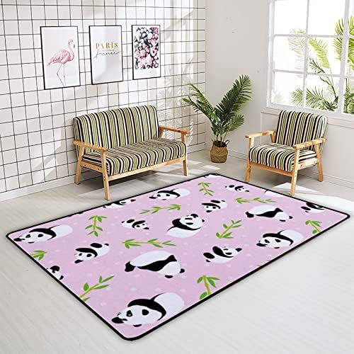 Puzeći zatvoreni tepih za igru mat Panda medvjed Pink za dnevni boravak spavaća soba edukativni rasadnik prostirka za prostirku 60x39inch