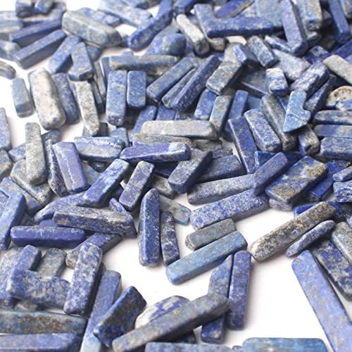 Laaalid XN216 30g / 50g / 100g Natural Blue Lazurite Stick Crystal Chips Lapis Lazuli Wind Slice
