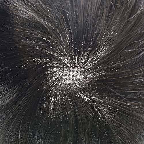 Francuska čipkasta Muška Tupee Remy zamjena za kosu PU oko sistema ljudske kose za muškarce srednje