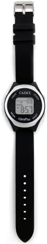 Cadex VibraPlus Sport - 8 sat za podsjetnike alarma sa vibracijskim / zvučnim obavijestima – gumeni sportski pojas