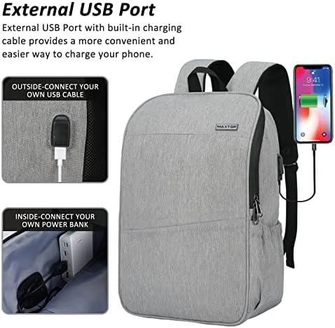 MAXTOP DEPET SOBNICA LAPTOP ruksak sa USB punjenjem porta [vodootporan] Kompjuterski platform
