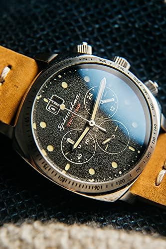Spinnaker Mens 42mm hronograf trupa Meca-kvarcni sat sa remenom od prave kože SP-5068