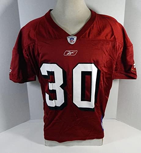 2002 San Francisco 49ers # 30 Igra Izdana dres crvene prakse 950 - nepotpisana NFL igra rabljeni dresovi