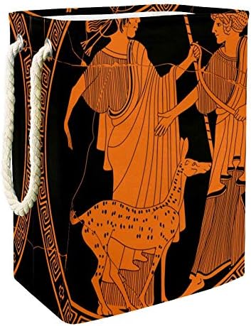 Unicey starogrčki stil Apollo i Artemis velika korpa za pranje veša sklopiva korpa za odlaganje
