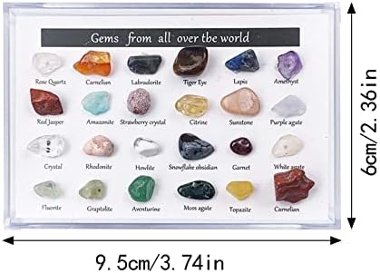 Kamena Božić kamena ruda 24 odbrojavanje kristalnih vrsta kutija kamena prirodno skladište originalni originalni