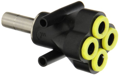 Legris 3143 06 08 najlon & Aluminij Push-To-Connect Fitting, Inline Plug-In više Wye, 6 mm x 5/16 ili 8 mm cijev