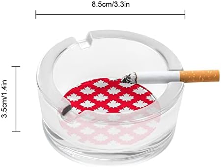 Kanada javorov list okrugli stakleni pepeljarski držač za cigarete Kućište Slatko pušenje pepela