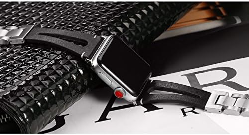 Secbolt 41mm 40mm 38mm 45mm 44mm 42mm Kožne trake Kompatibilne Apple Watch Band Series 8 / 7/6/5/4/3/2/1 / SE, ručno izrađena vintage kožna narukvica