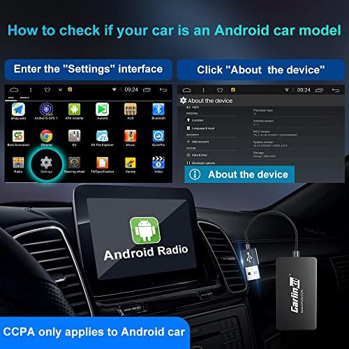 Carlinkit bežični Carplay USB adapter, za Android Car Radio sa Android sistemom 4.4.2 ili više, samo