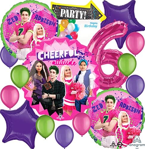 Baloni Amscan Foil, za Disney Zombies 3 Party Collection, Party pribor, Multicolor, 6. rođendan