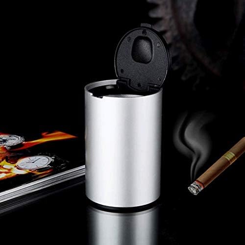 Shypt metalni čelični pepeljari za cigarete cigare sa pokrivenim nehrđajućim vjetrom za kućnu stolu, automobil,