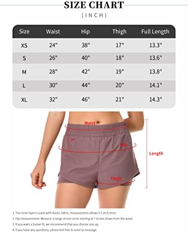 Yunoga Ženske trke s oblogom Ljetni povremeni džepovi kratke hlače Brze suhi atletske kratke hlače