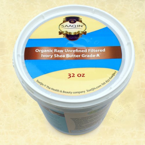 Authentic Organic Ivory Shea Butter-32 oz filtriran & kremast, kvaliteta puter.