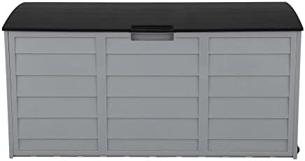 haillusty Secure Outdoor Storage Box for Garden Patio & Deck-Lockable sanduk za jastuke & amp; Alati-prostrana 260l Deck Storage Bench & kontejner za igračke