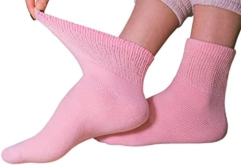 Premium Ženske šarene meke prozračne pamučne čarape za gležnjeve, nevezing i udobne dijabetičke čarape