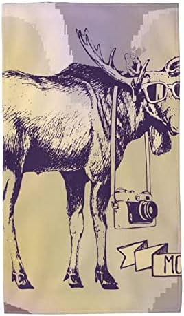 PMFTRUEVER Cool Moose krpe - 27,5 x 16 inča - Brzo sušenje - ultra mekana visoko upijajuća kupaonica