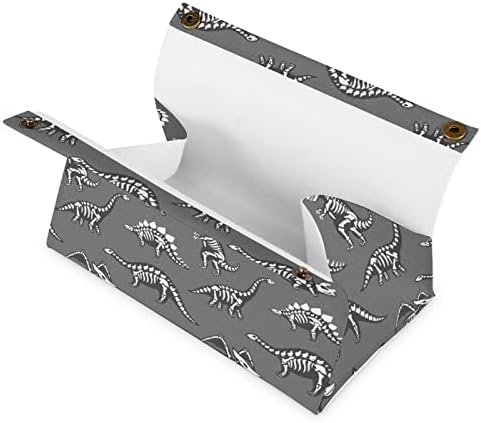 Doodle dinosaur lubanje kutija za tkivo moderne PU kožne salvete tkiva držač kocke za ured za noćni štandovi za kupaonicu