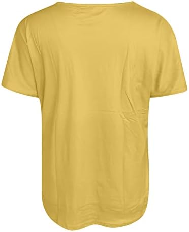 Kratki rukav 2023 V izrez pamuk leptir cvjetni grafički labavi fit opuštena fit top košulja za djevojke majice