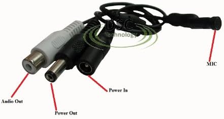 DSC-MP100 visoki osjetljiv preamp mini mikrofon sa zaobilaznim napajanjem za sigurnosni zvučni zvučni nadzor