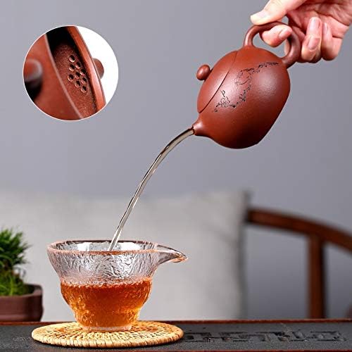 Hizljj teapots 200ml kineski Yixing Xishi Zisha Clay Ponts infuser za labave čaj cvijeće slikanje mini