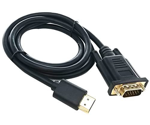 Emovery HDMI do VGA, ugrađen ic čip; 1,0m prijenos kabela za povezivanje računara i monitora, radne površine, laptopa, računara, projektora, DVD-a, HDTV-a, PS3