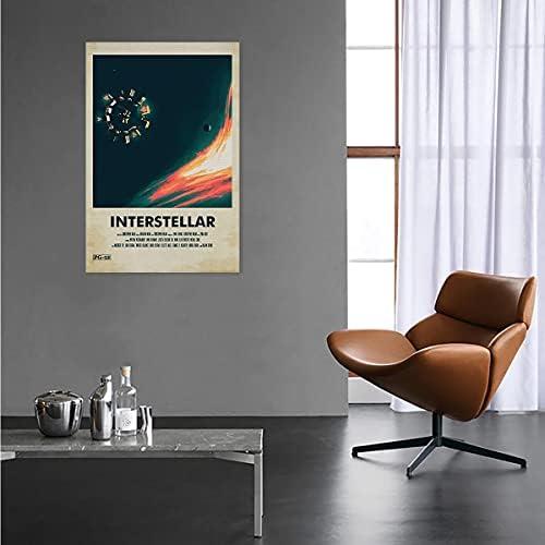 WERUTO Interstellar Poster, klasični filmski Posteri, platno zid umjetnost za dnevni boravak dekor estetski Vintage posteri & amp ;Prints Home 12inchx18inch