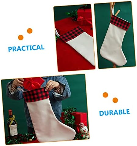 Yardwe Božićne čarape Božićno dekor Vjenčani torbe za božićne čarape Xmas Čarapa za božićne čarape Dekor