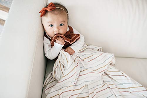 Veliki Premium Knit Baby Swaddle primanje pokrivač & # 34;Piper& # 34; od Copper Pearl