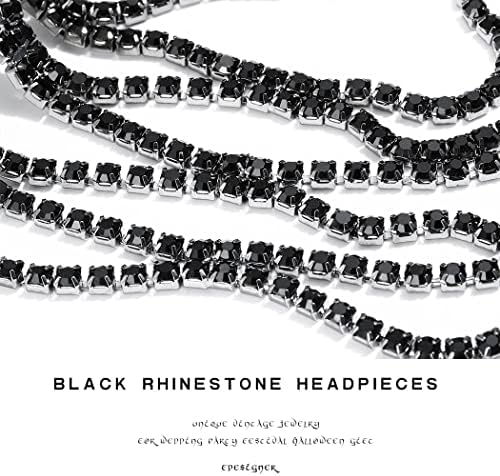Fdesigner Rhinestone Headpieces Kapa Vintage Crystal Head Chain Wedding Flapper Hair Nakit Gatsby Women Hair Accessoris