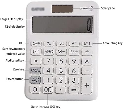 HXR kalkulatori praktični solarni kalkulator mali prenosivi višefunkcijski kalkulator 12-znamenkasti ekran zaslon zaslon uredski materijal Kalkulatori