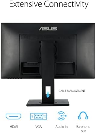 ASUS 27 inčni 1080p Ultra Slim Monitor računara - Full HD, ugrađeni zvučnici, nisko plavo svjetlo, bez treperenja, VESA montažni, Ergonomski dizajn, HDMI Port, VGA Port - VA279HAL