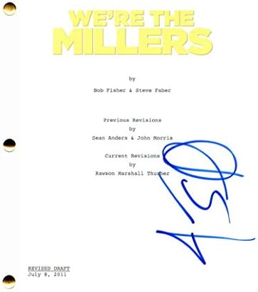 Jason Sudeikis potpisan autogram Mi Millers Full Film Script - Jennifer Aniston, Emma Roberts, Hoće li potonuti, hodnik, užasni šefovi, filma za ptice Angry Birds
