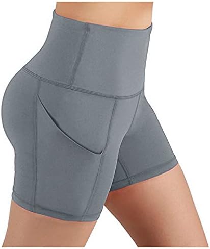BBLULU High Struk Bikerske kratke hlače za žene sa džepom, temmske kontrole Atletski trčanje Shorts Stretch