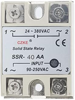 MOPZ Soside State Relej SSR 10AA 25AA 40AA AC kontrola AC bijela školjka Jednofazna bez plastične poklopce ulaz AC 90-250V