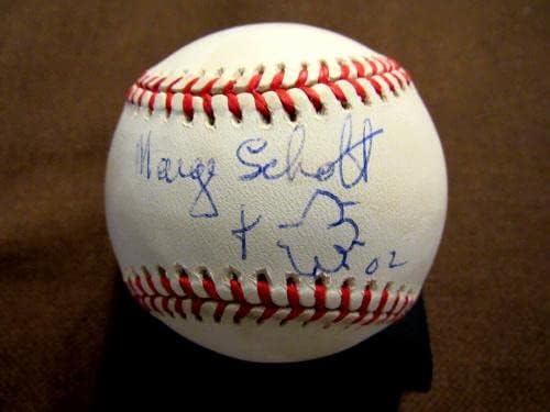 Marge Schott 1990 WSC Cincinnati Reds Vlasnik potpisao auto vintage onl bejzbol JSA - autogramirani