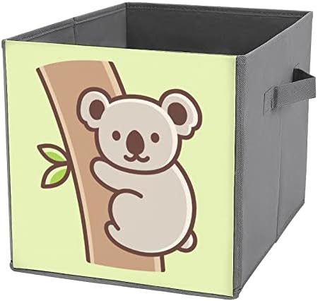Slatka crtana koala Koala Skladište tkanine za odlaganje kante za kabloru Organizator sklopiva kutija sa ručkama