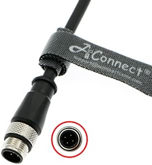 Aconnect M12 Kod 4 pin muški ravni konektor zrakoplovna utičnica električni kabel za industrijsku kameru 10m / 32.8ft