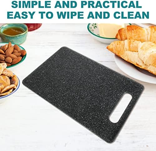 Hemoton crna ploča za sečenje kuhinjska ploča za sečenje sa ručkom Polipropilenska kuhinjska podloga