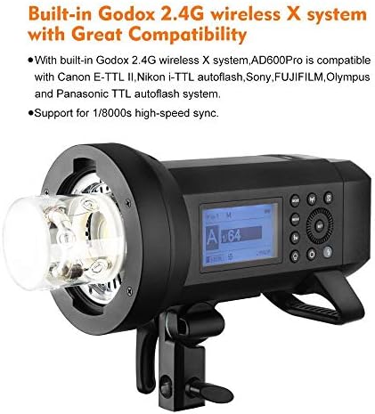 Godox AD400Pro vanjski blic sa Godox X2T-F 2.4 G bežičnim predajnikom okidača Blica kompatibilnim sa Fuji kamerom