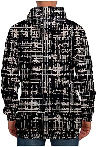 AdSSDQ prevelika jakna, jakna s dugim rukavima Gents Golf Plus Veličina Zima Retro Fit Duksevi debeli