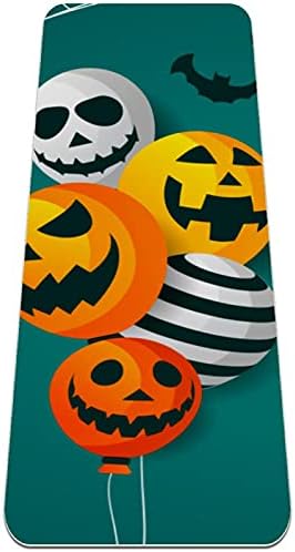 Siebzeh Happy Halloween Trick Or Treat Balloon Premium Thick Yoga Mat Eco Friendly gumeni Health&fitnes