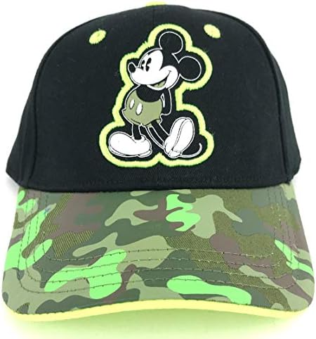 Mickey Mouse crni i Camo Omladinski Bejzbol šešir