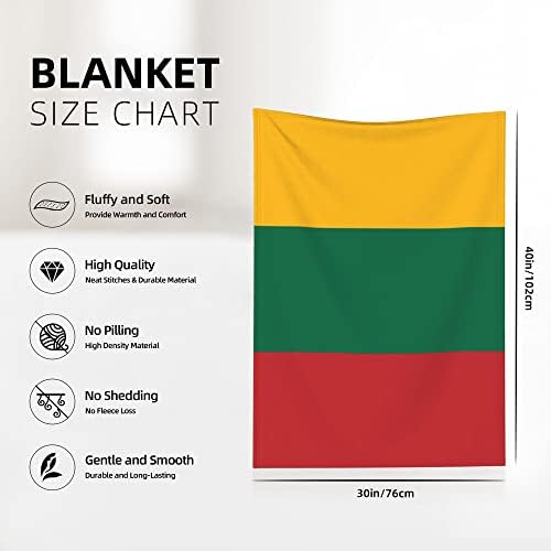 QG ZZX Litvanska zastava Beba za bebe za dječake Dječji krevetić sa pokrivačem