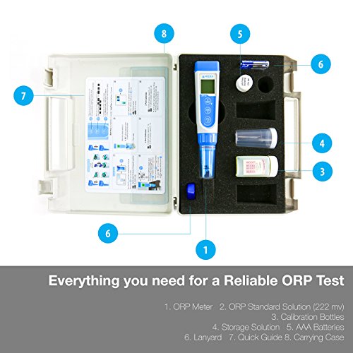 Apera Instruments Premium Line ORP60 džepni ORP Tester komplet, zamjenjiva sonda, 1 mV/±0,2% FS Tačnost,