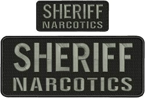 Šerif narkotika zasterivanje zasterice 4x10 i 2x5 inča Kuka sive slova