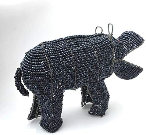 Hippo žičano i perle - Dilwana African Craft