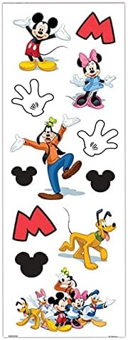 Walt Disney Studio Minnie i Mickey Mouse Babies Tote Bag Set za djecu, odrasle 3 kom paket sa 2 velike torbe za namirnice za višekratnu upotrebu i naljepnice / Minnie i Mickey potrepštine za zabavu i usluge
