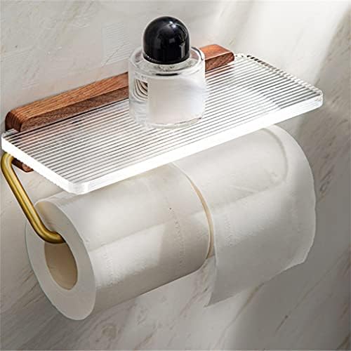 Wykdd toaletni papir ručnik stalak za zidni nosač Besplatna udarna viseća akrilna kućica za skladištenje