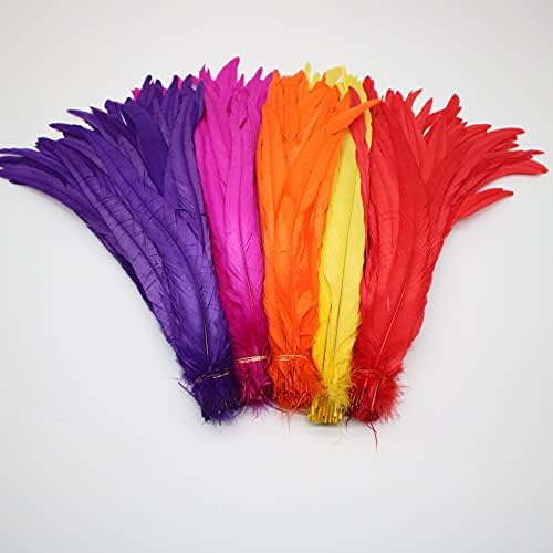Pumcraft Feather for Craft 100pcs/lot Rooster rep Feather for DIY Headwear Chicken pero prirodno perje za